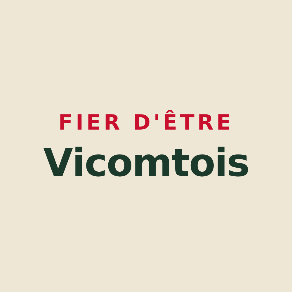Tote bag « Fier d'être Vicomtois » — design pour La Vicomté-sur-Rance