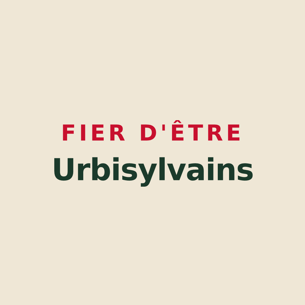 Tote bag « Fier d'être Urbisylvains » — design pour La Ville-du-Bois