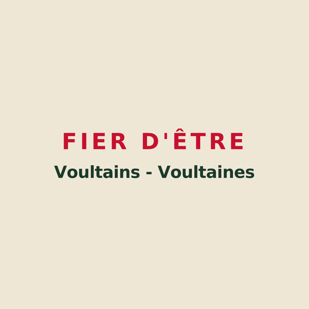 Tote bag « Fier d'être Voultains - Voultaines » — design pour La Voulte-sur-Rhône