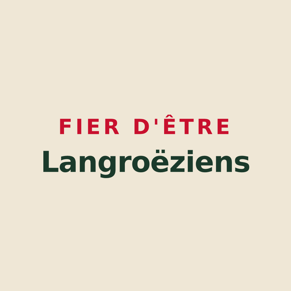 Tote bag « Fier d'être Langroëziens » — design pour La Vraie-Croix