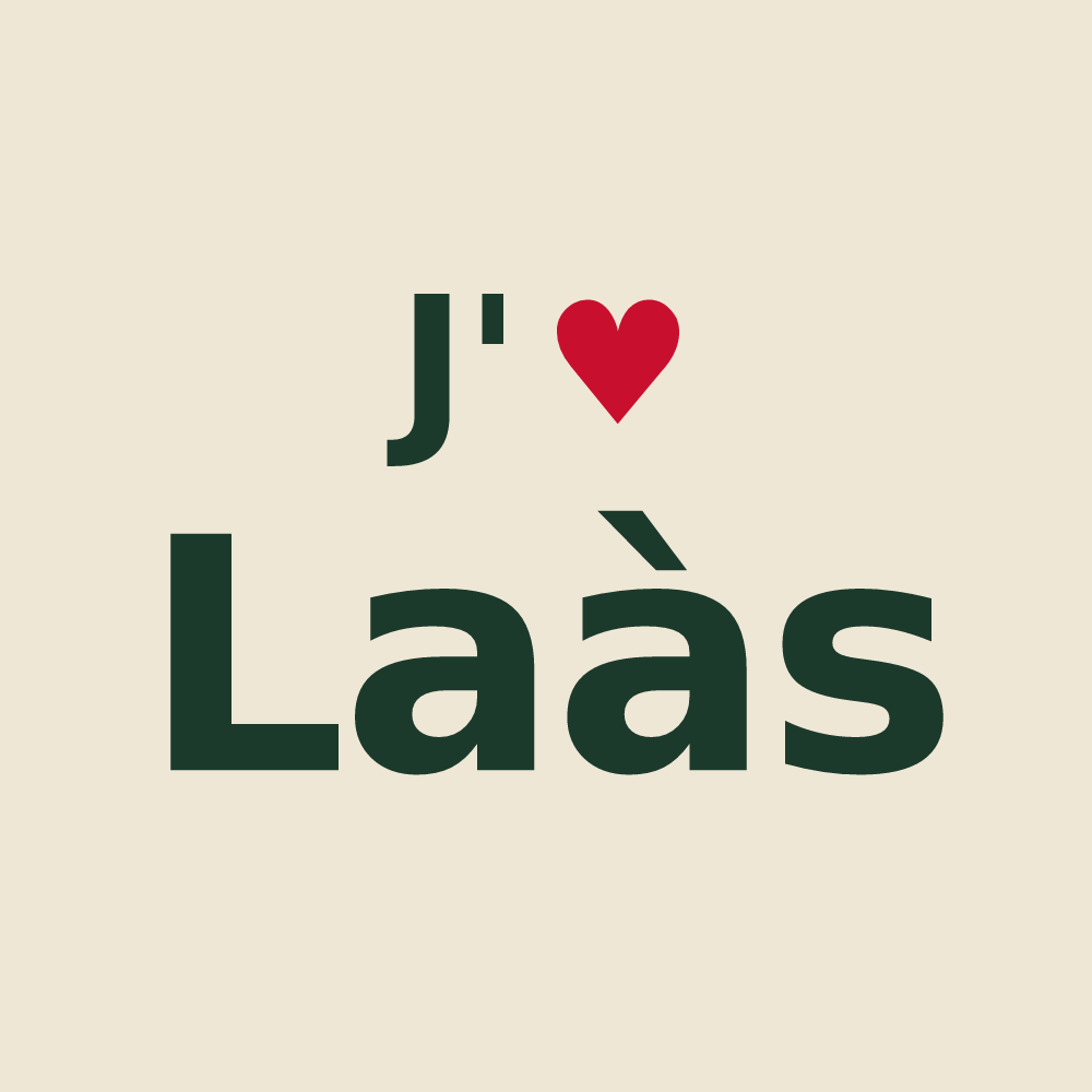 Tote bag personnalisé Laàs — design J'aime Laàs