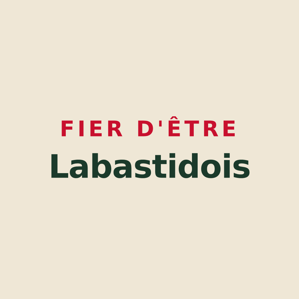 Tote bag « Fier d'être Labastidois » — design pour Labastide-Castel-Amouroux