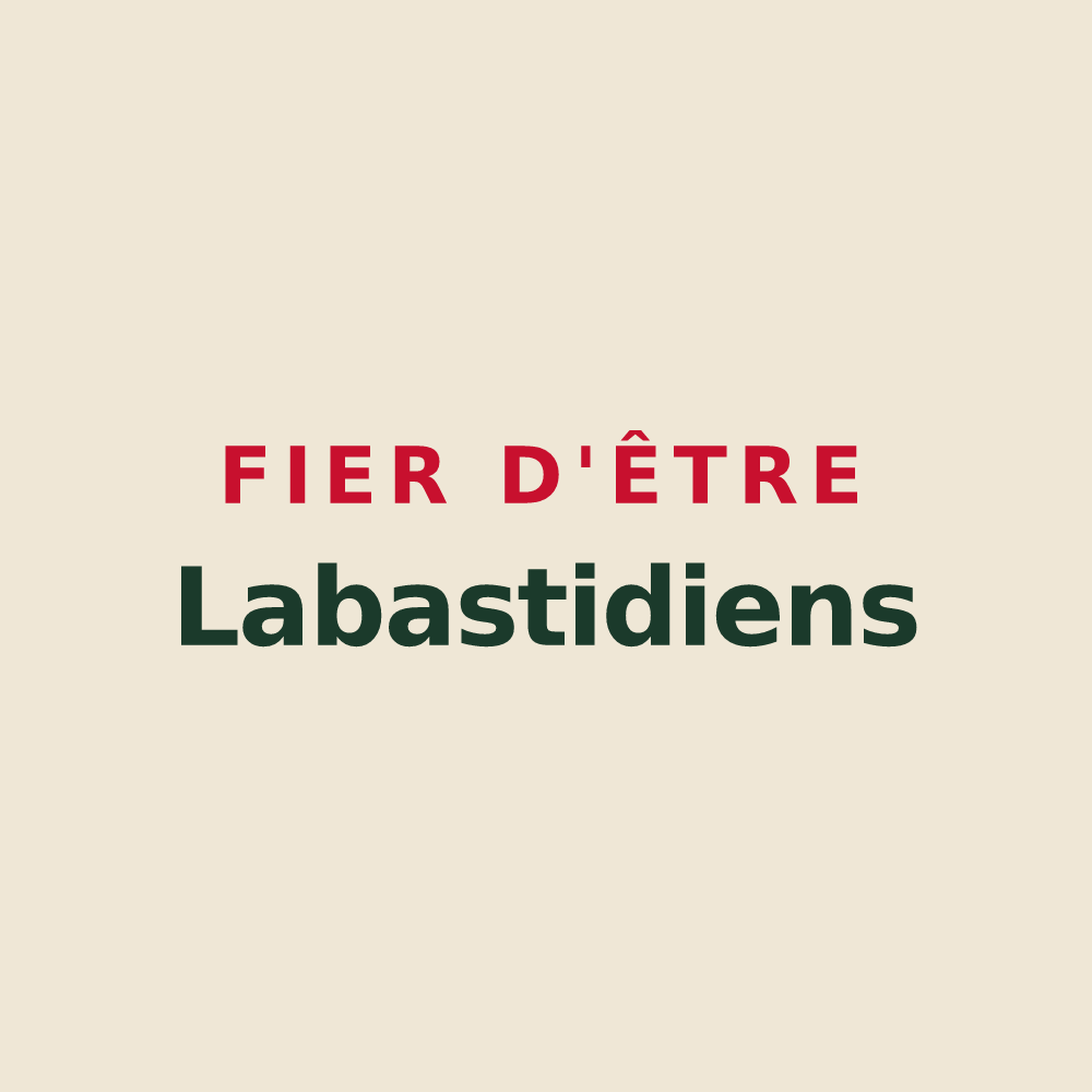Tote bag « Fier d'être Labastidiens » — design pour Labastide-Saint-Sernin