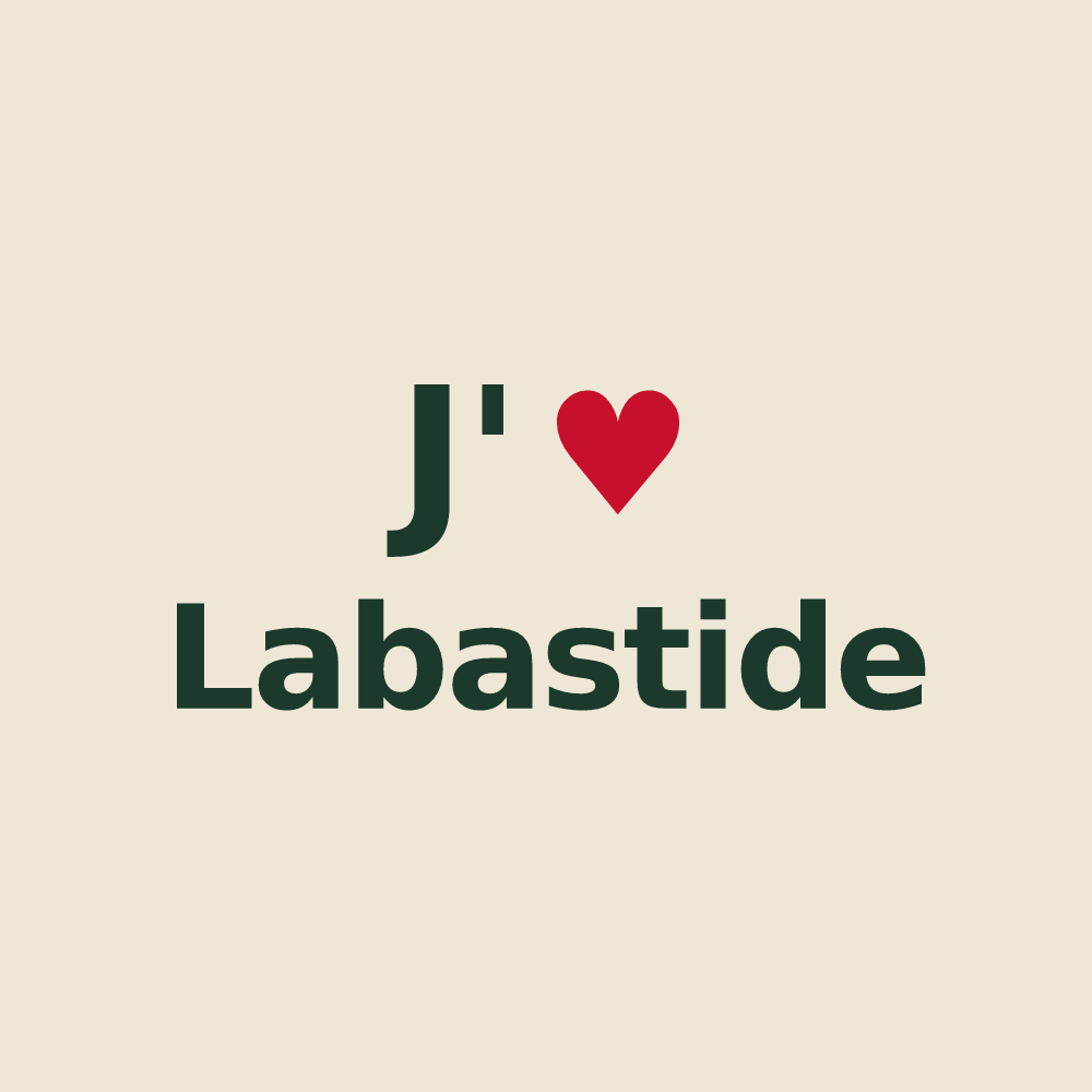 Tote bag personnalisé Labastide — design J'aime Labastide