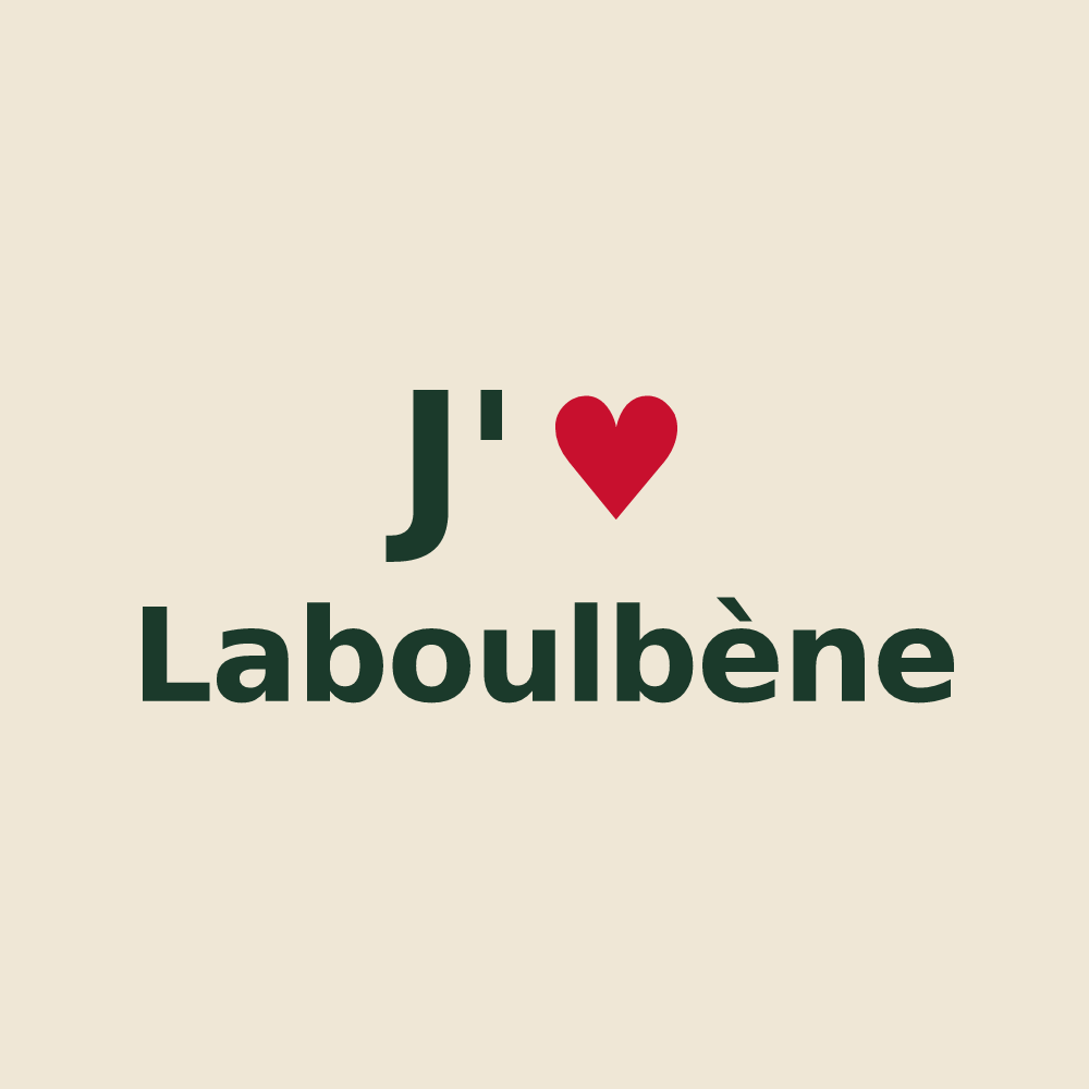 Tote bag personnalisé Laboulbène — design J'aime Laboulbène