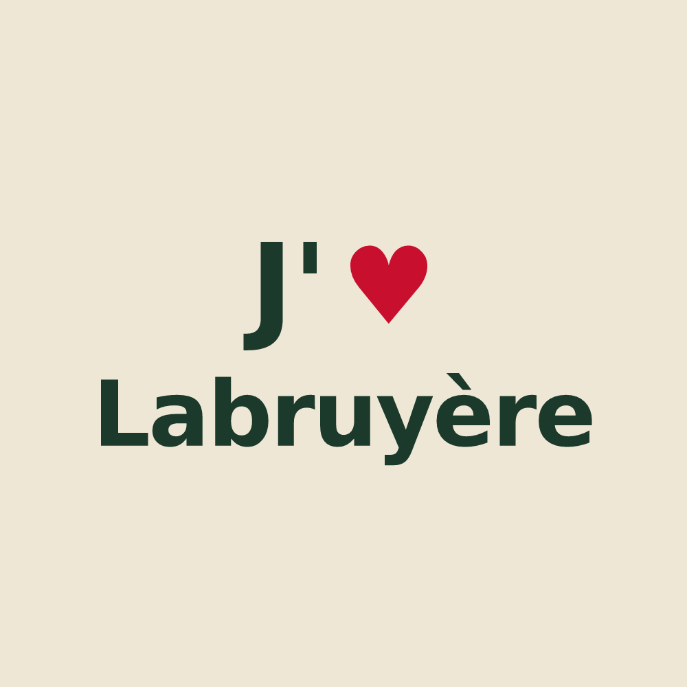 Tote bag personnalisé Labruyère — design J'aime Labruyère