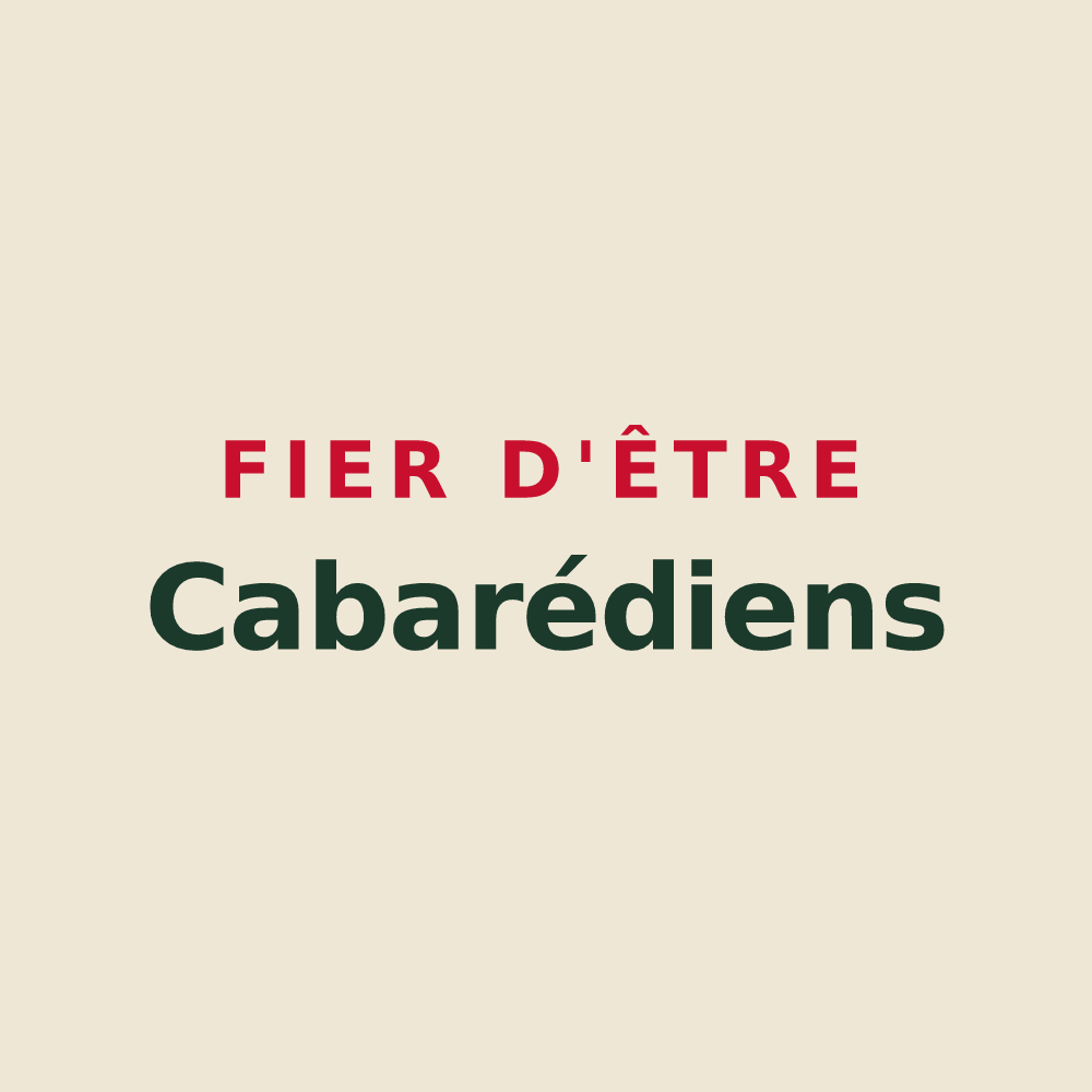 Tote bag « Fier d'être Cabarédiens » — design pour Lacabarède