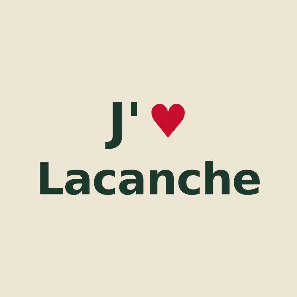 Tote bag personnalisé Lacanche — design J'aime Lacanche