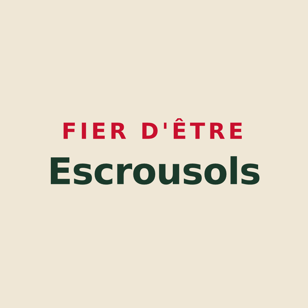 Tote bag « Fier d'être Escrousols » — design pour Lacapelle-Escroux
