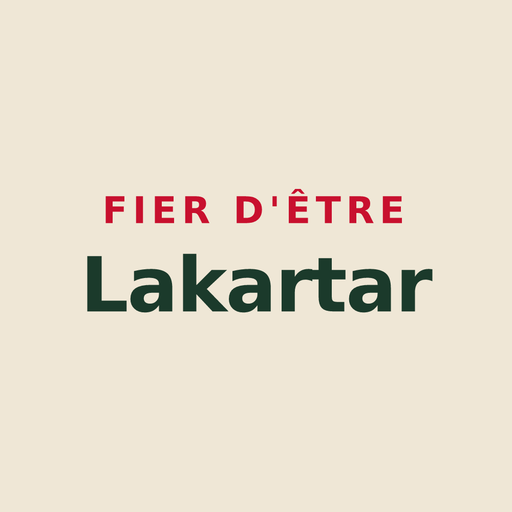 Tote bag « Fier d'être Lakartar » — design pour Lacarre