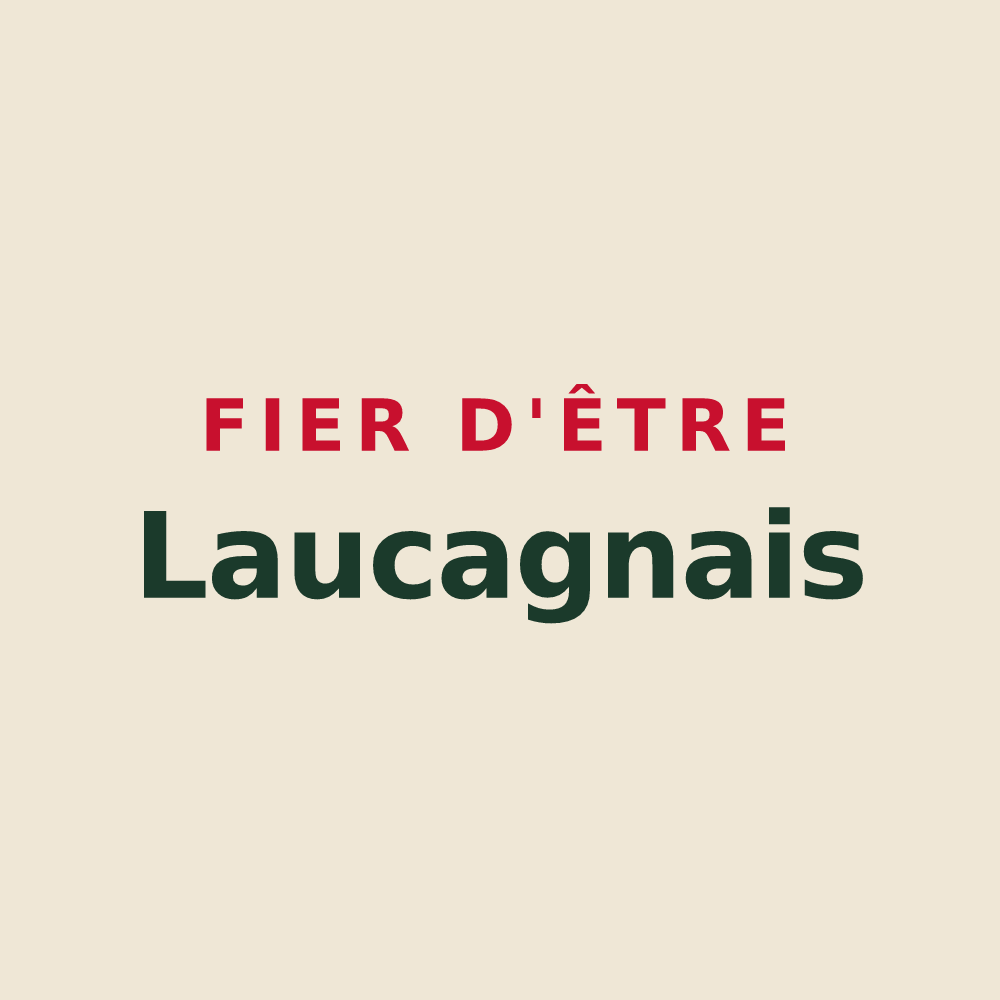 Tote bag « Fier d'être Laucagnais » — design pour Lacaugne