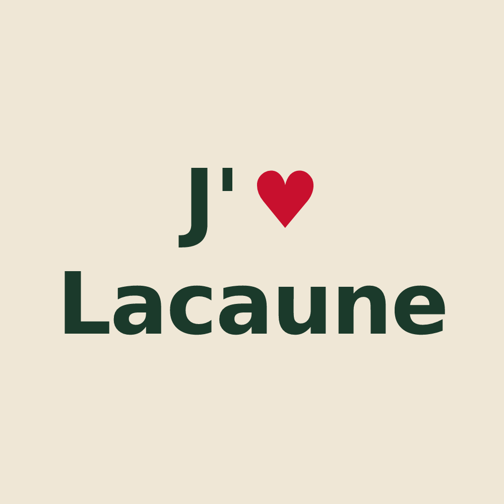 Tote bag personnalisé Lacaune — design J'aime Lacaune