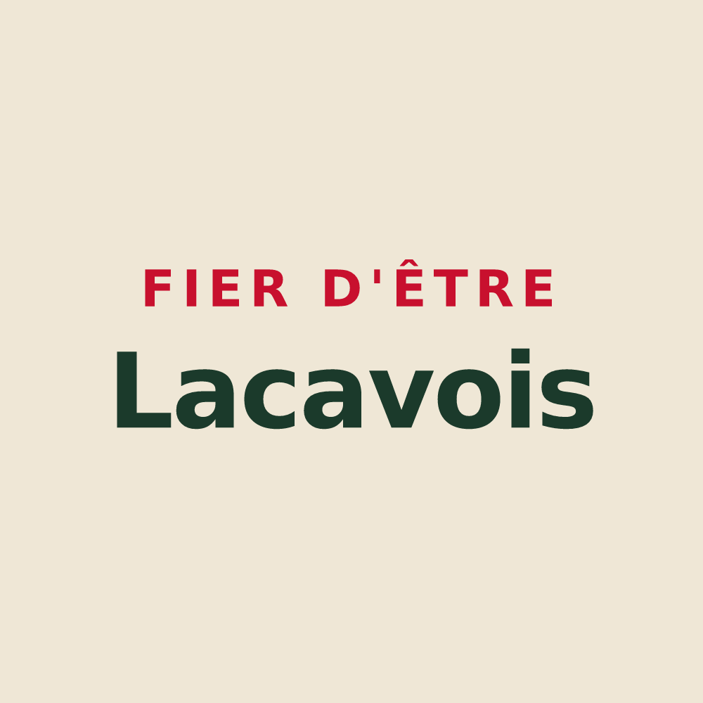 Tote bag « Fier d'être Lacavois » — design pour Lacave