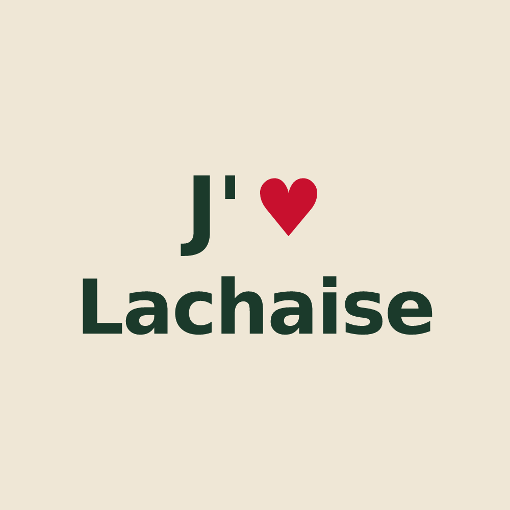 Tote bag personnalisé Lachaise — design J'aime Lachaise
