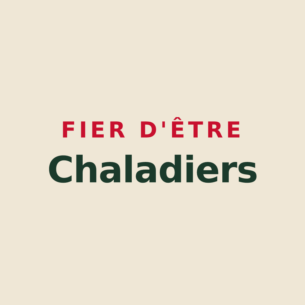 Tote bag « Fier d'être Chaladiers » — design pour Lachalade