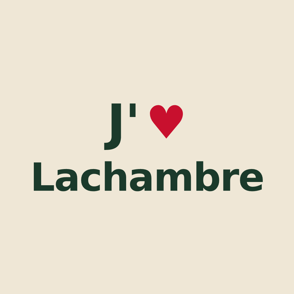 Tote bag personnalisé Lachambre — design J'aime Lachambre