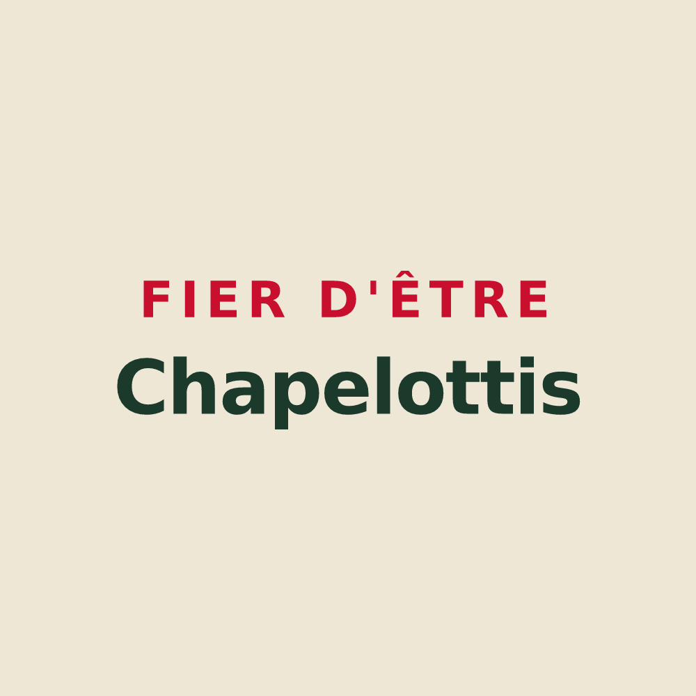 Tote bag « Fier d'être Chapelottis » — design pour Lachapelle-sous-Chaux