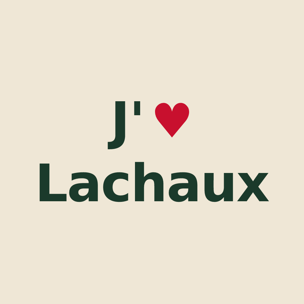 Tote bag personnalisé Lachaux — design J'aime Lachaux