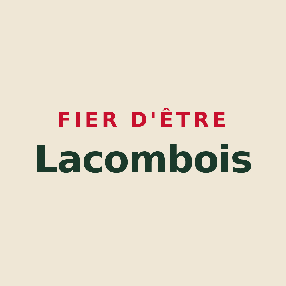 Tote bag « Fier d'être Lacombois » — design pour Lacombe