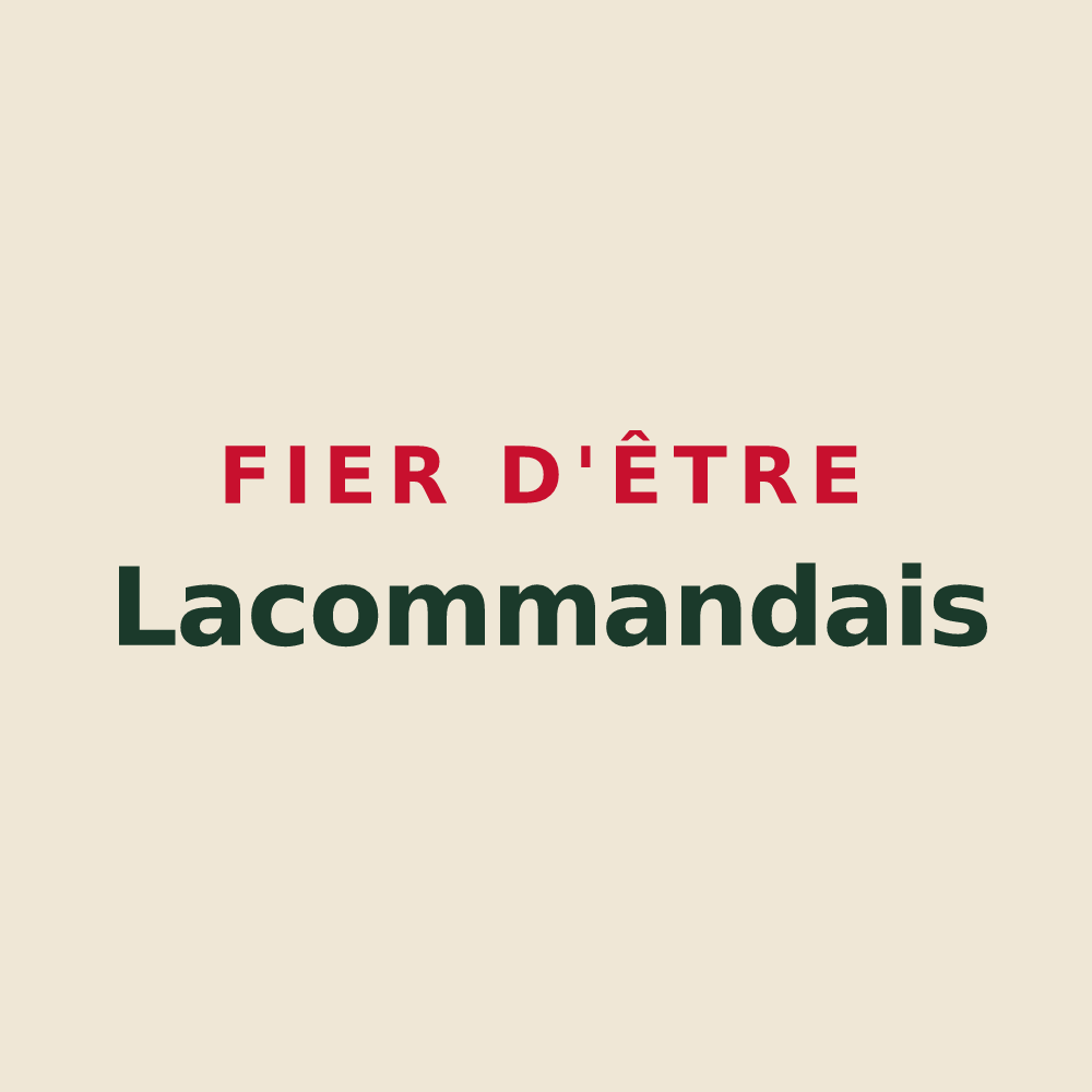 Tote bag « Fier d'être Lacommandais » — design pour Lacommande