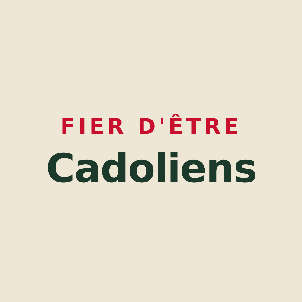 Tote bag « Fier d'être Cadoliens » — design pour Lacougotte-Cadoul