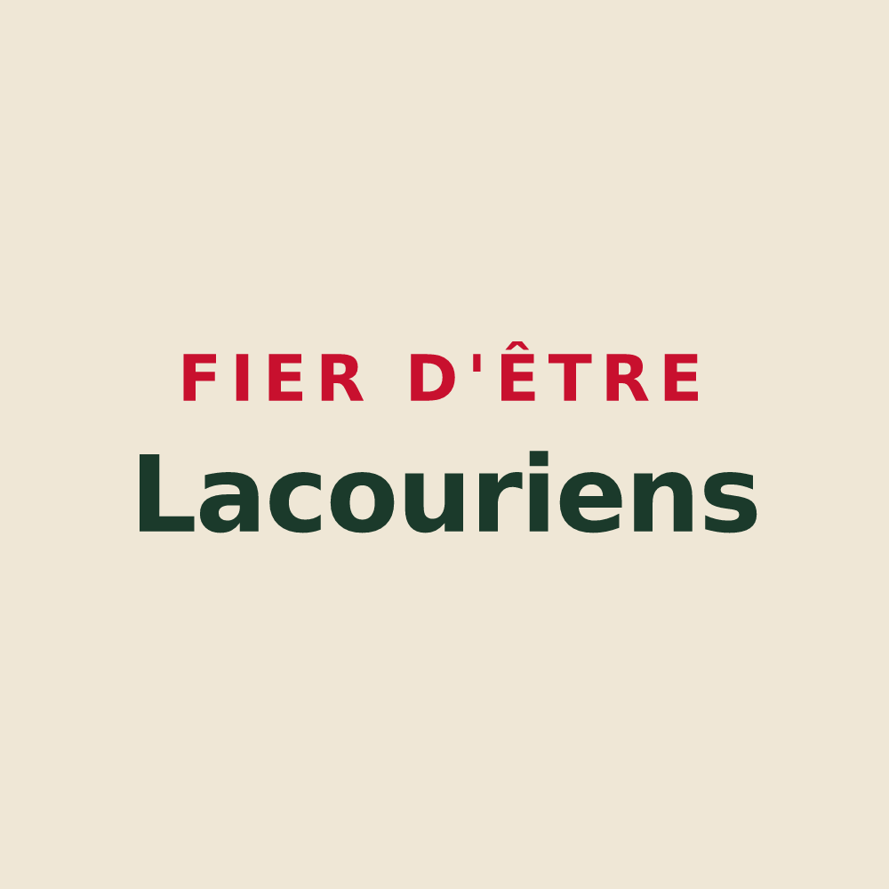 Tote bag « Fier d'être Lacouriens » — design pour Lacour
