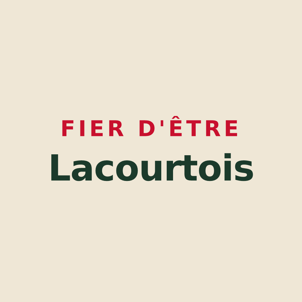 Tote bag « Fier d'être Lacourtois » — design pour Lacourt