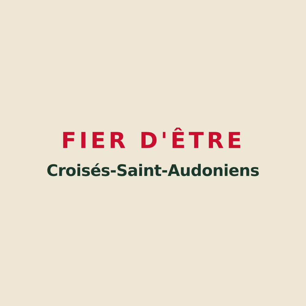 Tote bag « Fier d'être Croisés-Saint-Audoniens » — design pour Lacroix-Saint-Ouen