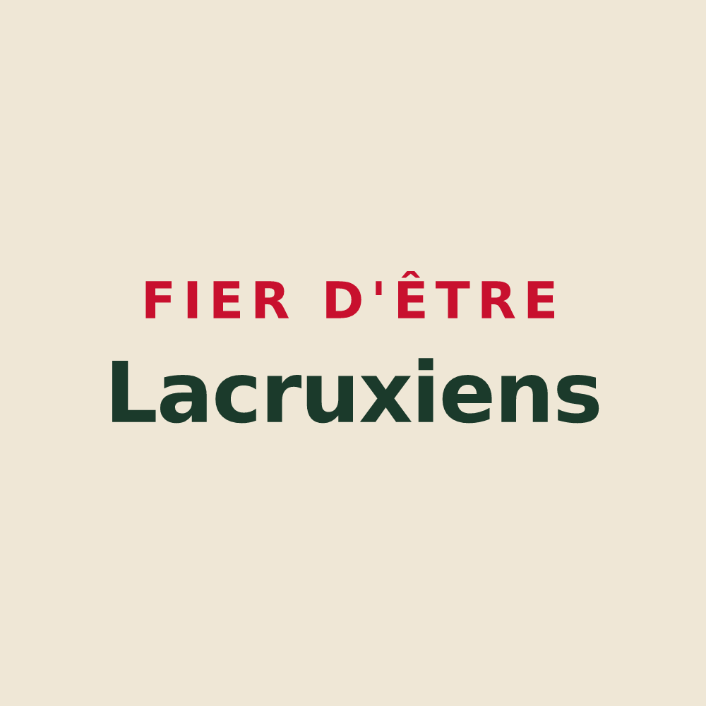 Tote bag « Fier d'être Lacruxiens » — design pour Lacroix-sur-Meuse
