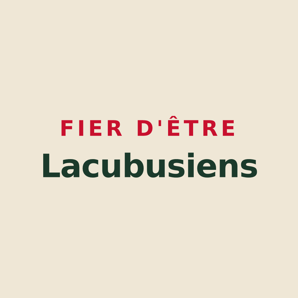 Tote bag « Fier d'être Lacubusiens » — design pour Lacs