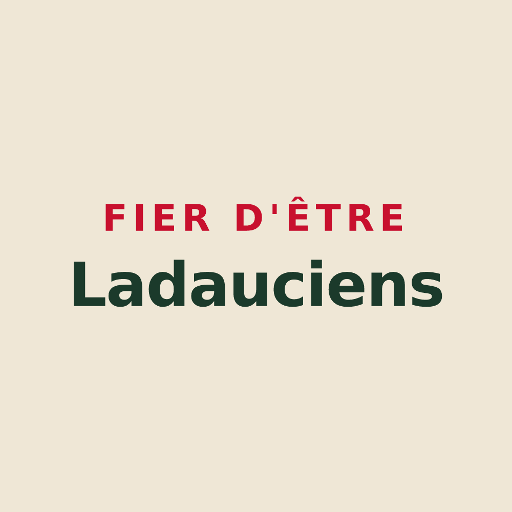 Tote bag « Fier d'être Ladauciens » — design pour Ladaux