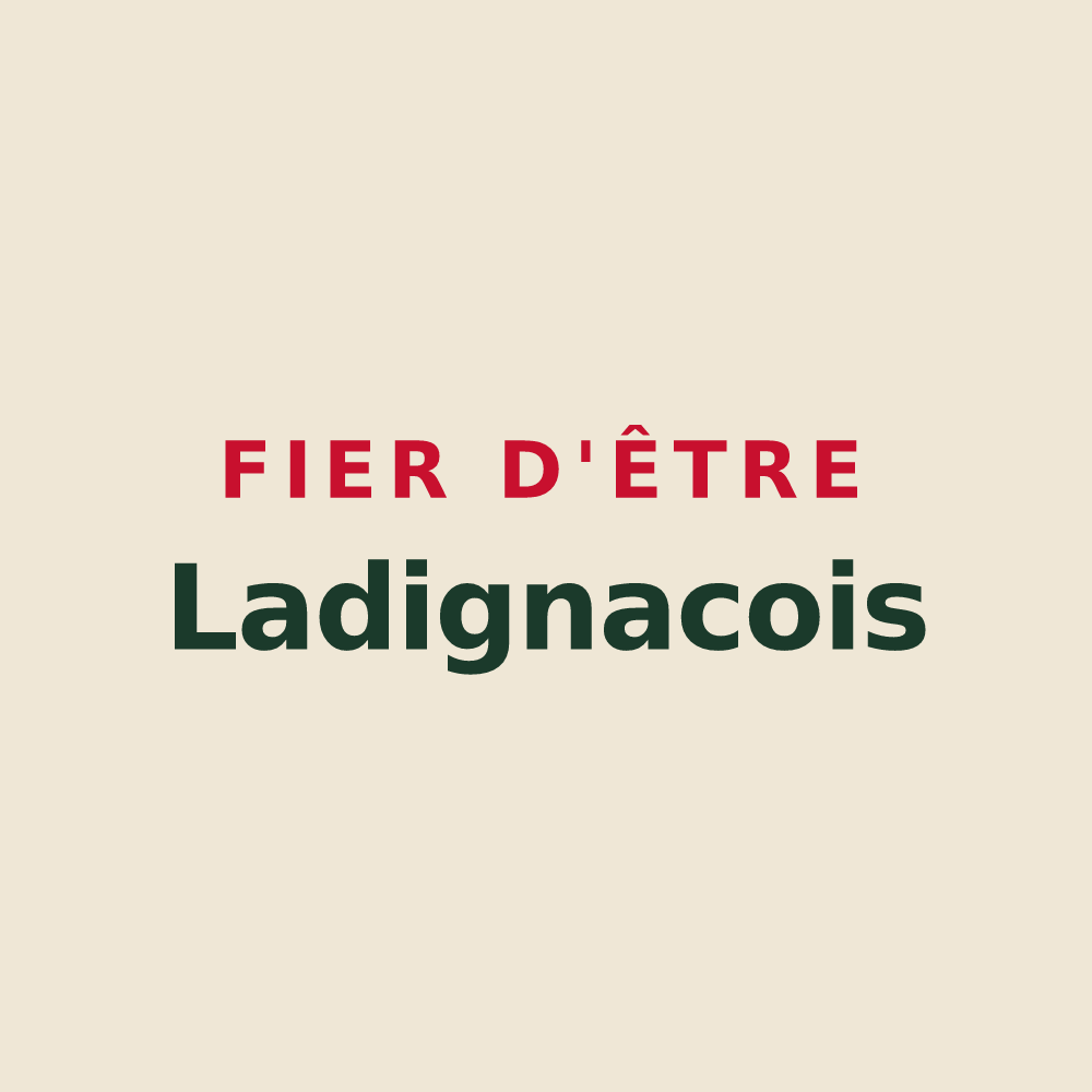 Tote bag « Fier d'être Ladignacois » — design pour Ladignac-sur-Rondelles