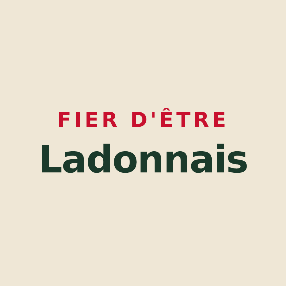 Tote bag « Fier d'être Ladonnais » — design pour Ladon