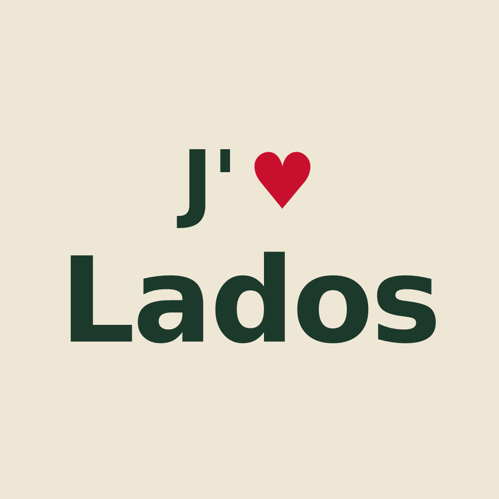 Tote bag personnalisé Lados — design J'aime Lados