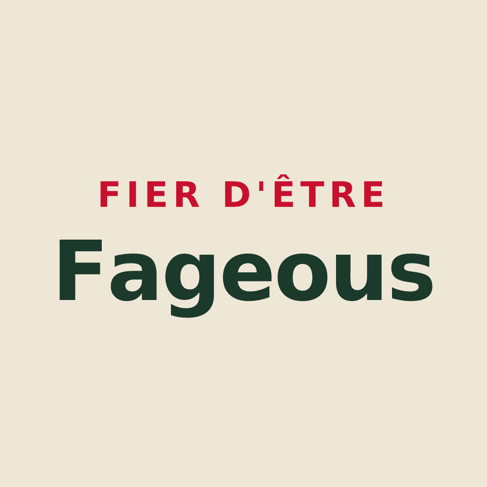 Tote bag « Fier d'être Fageous » — design pour Lafage-sur-Sombre