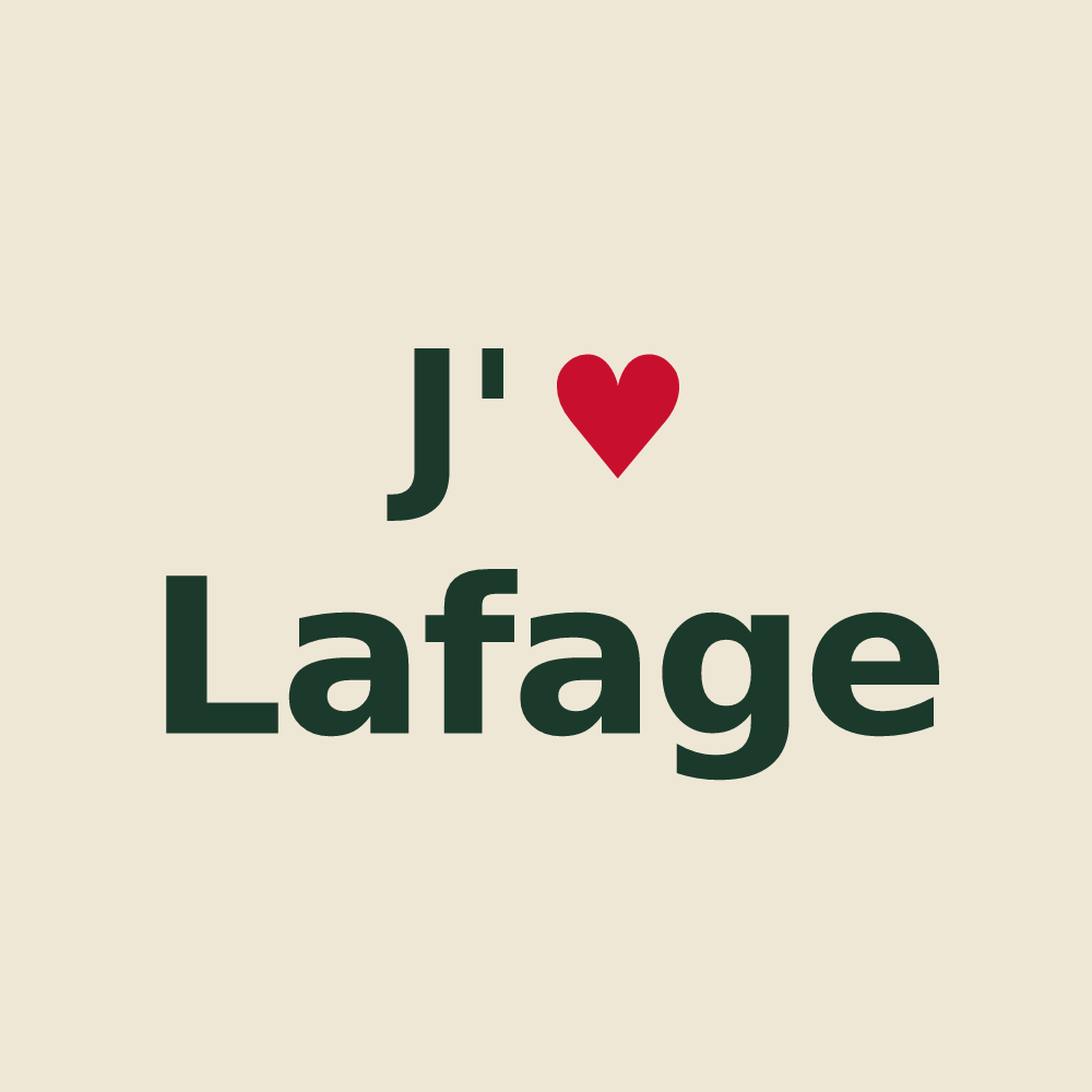 Tote bag personnalisé Lafage — design J'aime Lafage
