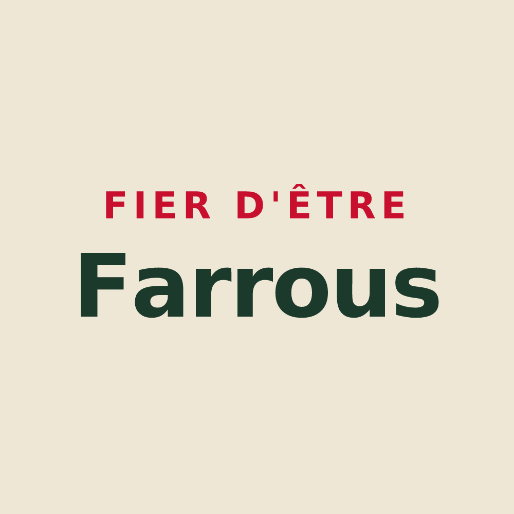 Tote bag « Fier d'être Farrous » — design pour Lafarre