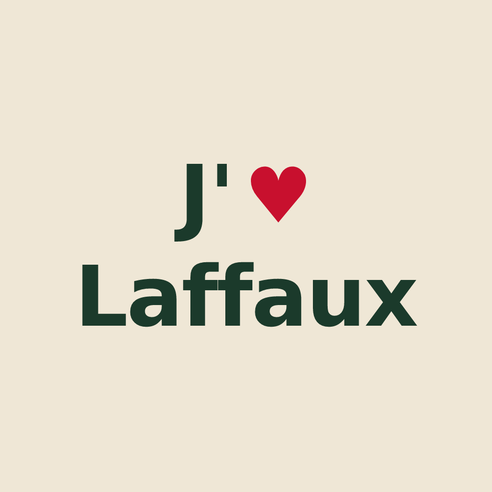 Tote bag personnalisé Laffaux — design J'aime Laffaux