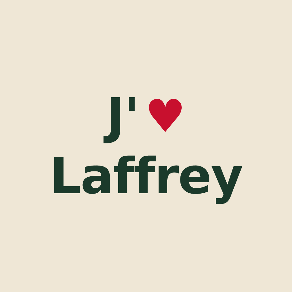 Tote bag personnalisé Laffrey — design J'aime Laffrey