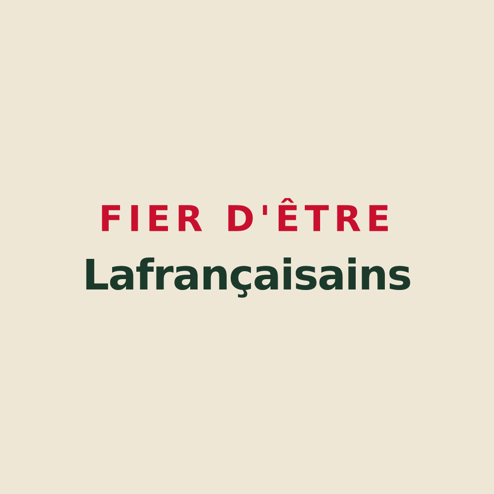 Tote bag « Fier d'être Lafrançaisains » — design pour Lafrançaise