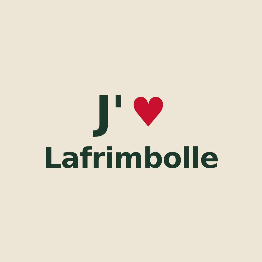 Tote bag personnalisé Lafrimbolle — design J'aime Lafrimbolle