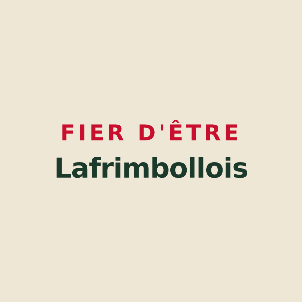 Tote bag « Fier d'être Lafrimbollois » — design pour Lafrimbolle