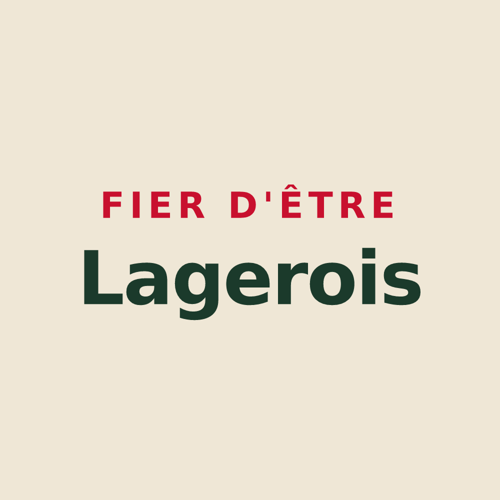 Tote bag « Fier d'être Lagerois » — design pour Lagery
