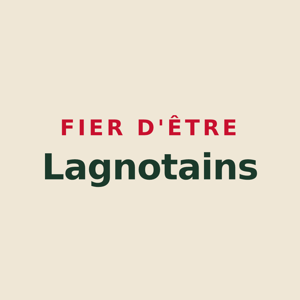 Tote bag « Fier d'être Lagnotains » — design pour Lagney