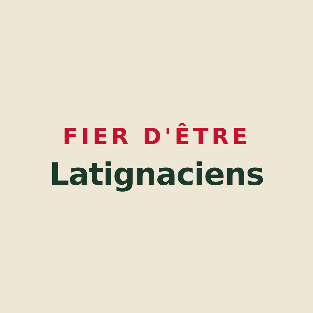 Tote bag « Fier d'être Latignaciens » — design pour Lagny-sur-Marne