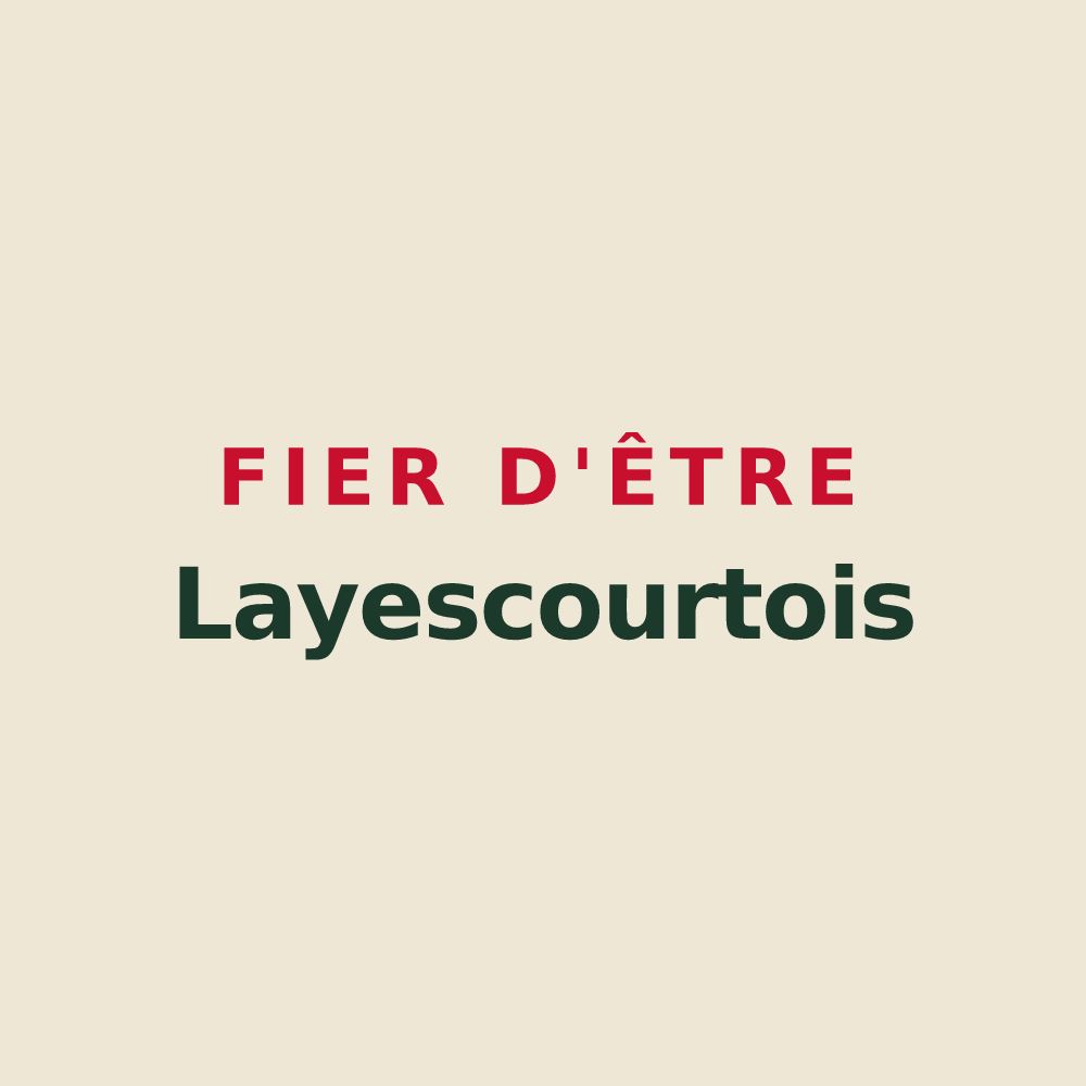 Tote bag « Fier d'être Layescourtois » — design pour Laheycourt