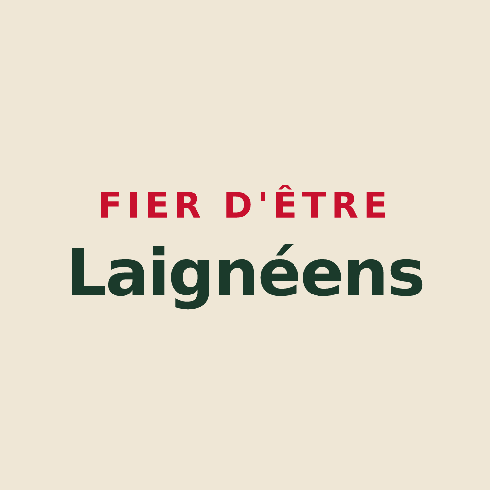 Tote bag « Fier d'être Laignéens » — design pour Laigné-Saint-Gervais