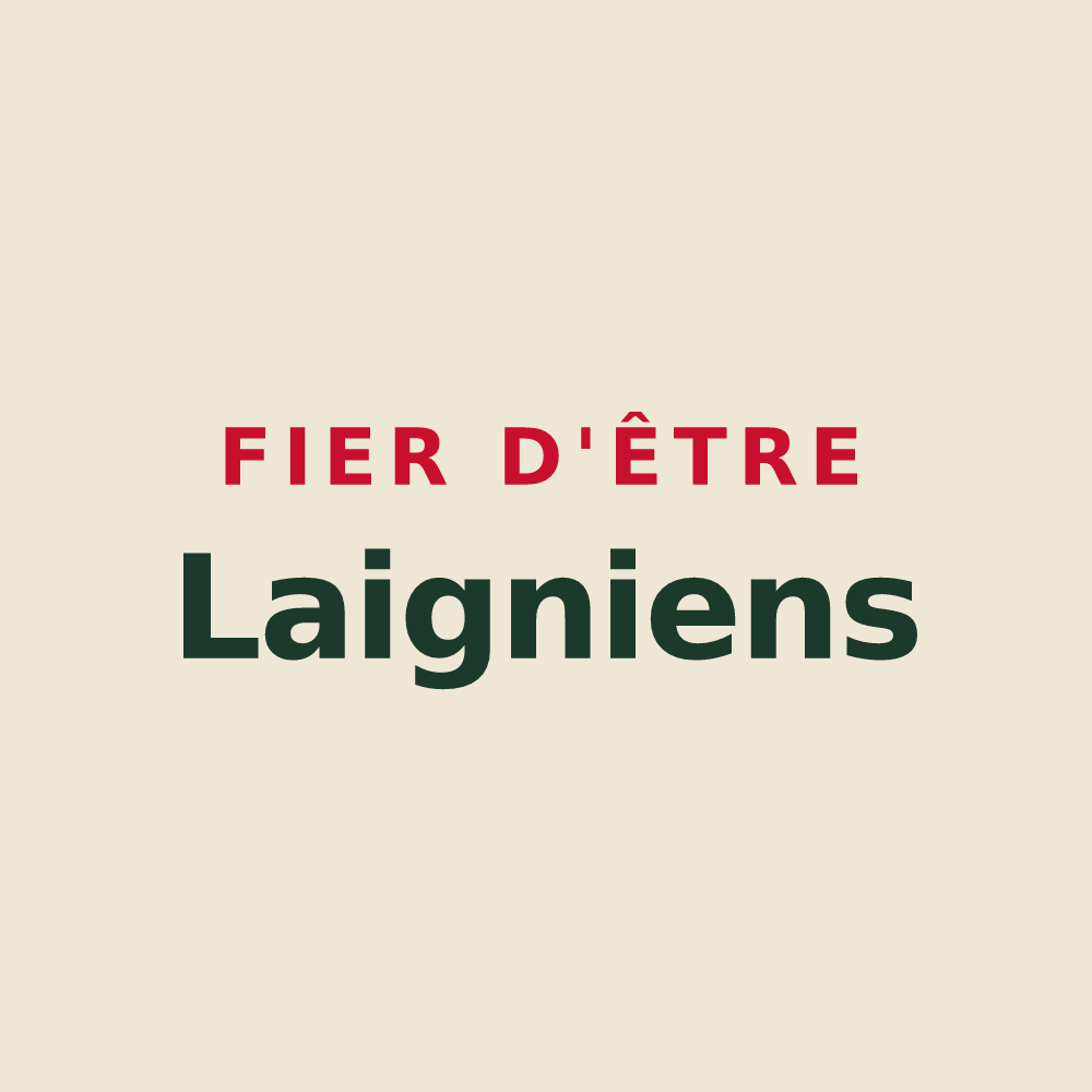 Tote bag « Fier d'être Laigniens » — design pour Laigny