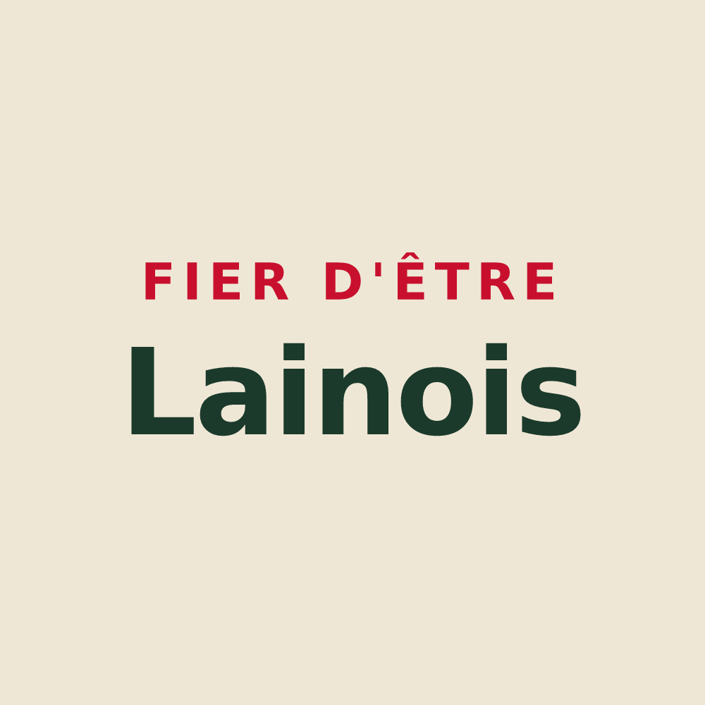 Tote bag « Fier d'être Lainois » — design pour Lain