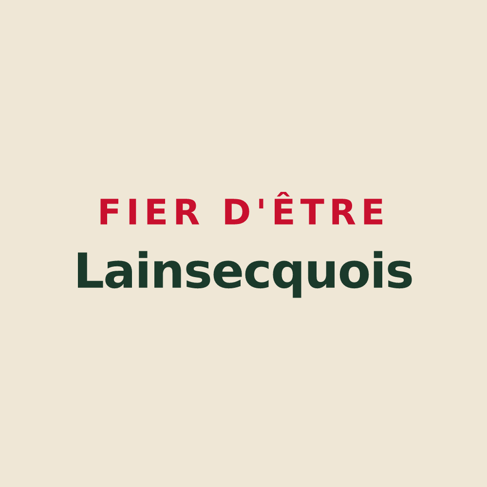 Tote bag « Fier d'être Lainsecquois » — design pour Lainsecq
